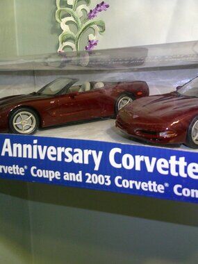 50th Anniversary Corvette Set 2003 Revell Coupe & Convertible factory sealed NIB